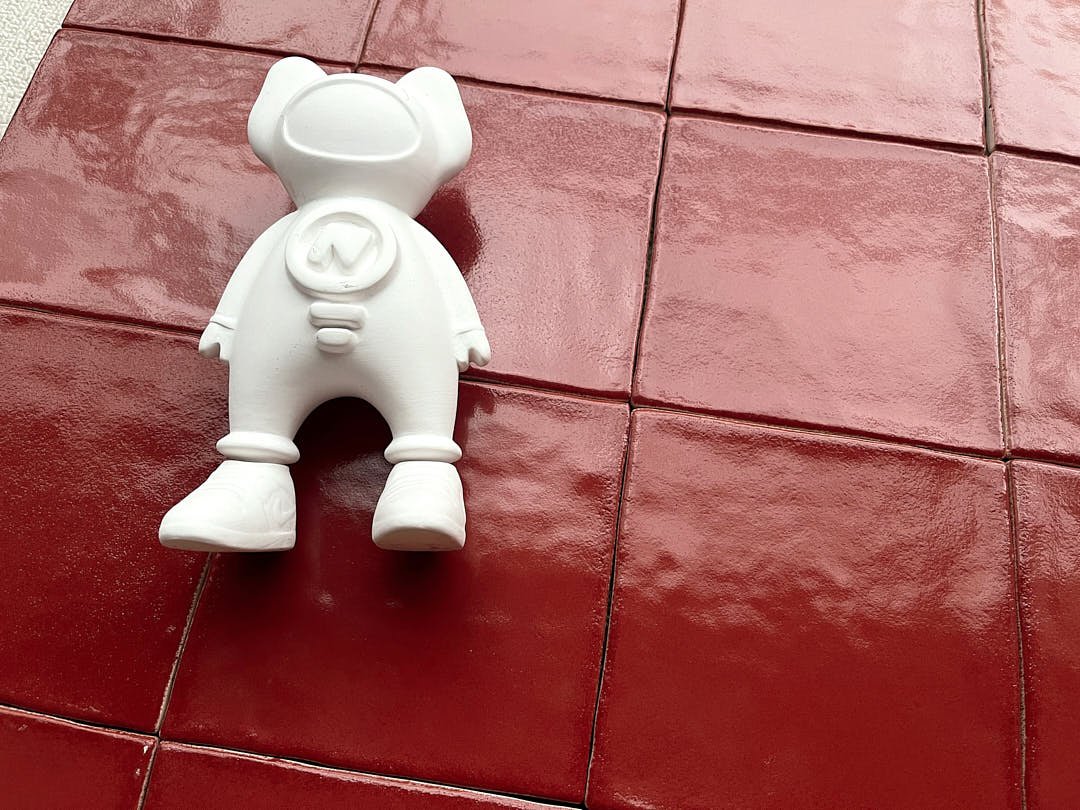 Close shoot of a plane of 125*125mm Red ceramic Tile-R9BM 2